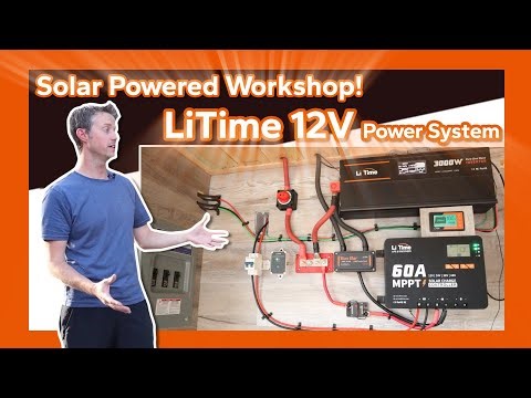 Off grid Power System for Shed! Check LiTime 12V One-stop Power Solution