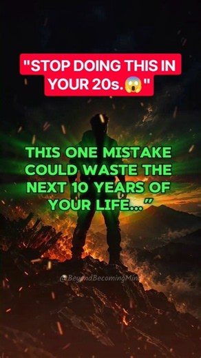STOP DOING THIS IN YOUR 20s.😱🔥