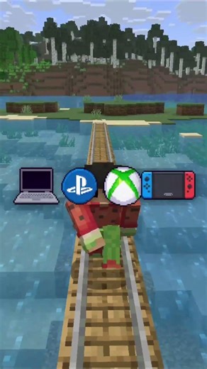 Ces joueur construisent un pont sur Minecraft