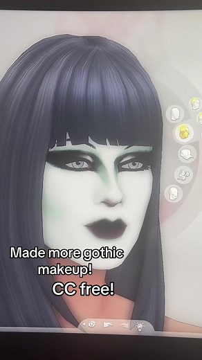 Creating Gothic Makeup in The Sims 4