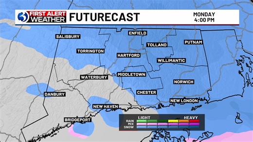 An update on ❄️snowfall reports from this AM... the latest regarding tomorrow's #FirstAlertWeatherDay with Jill Gilardi | WFSB - Channel 3 Eyewitness News