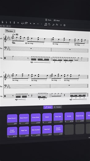 1.9K views · 20 reactions | Introducing the NEW Percussion Input System in MuseScore Studio 4.5! 論 See it in action! Watch the full video guide via the link in our bio.  #MuseScoreStudio #DrumPads #Percussion #MusicNotation #MusicProduction | MuseScore | Facebook
