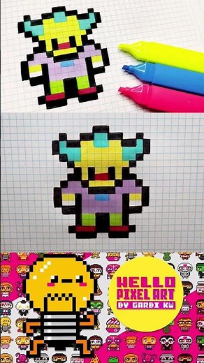 How to Draw Krusty 🌈🌈🌈 #pixelart