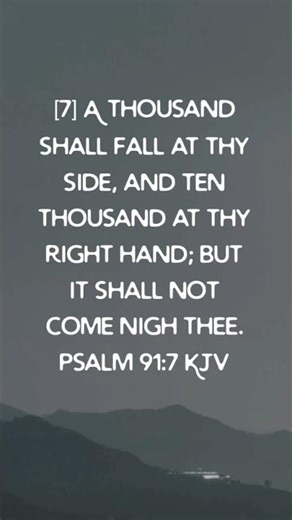 BIBLE AUDIO PSALM 91:7 || God's Word - Bible Stories #Shorts