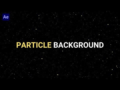 Easy Particle Background After Effects Tutorial (No Plugins Needed)