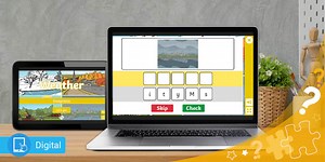 Weather Anagram Interactive Puzzle Game