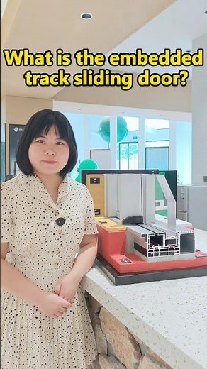 What is the embedded track sliding door?