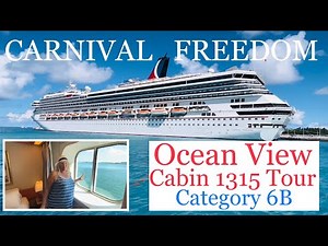 CARNIVAL FREEDOM Ocean View Cabin Tour