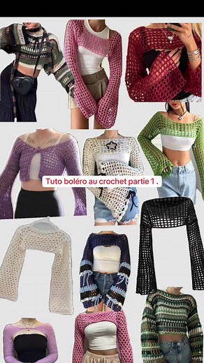 Tuto boléro au crochet : Partie 1 du tutoriel