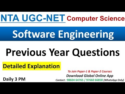 Software Engineering PYQ for NTA UGC NET | Computer Science Important MCQ for NET Exam 2023