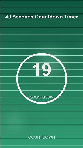 40 Second Timer | Quick Countdown