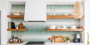 This Striking Geometric Backsplash Is Just the Thing to Upgrade Your Kitchen