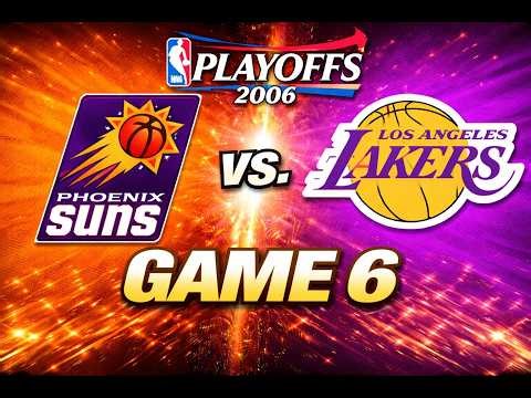 NBA PlayOffs 2006 Rd1 Phoenix Suns vs. Los Angeles Lakers Game 6 Kobe Bryant Full game