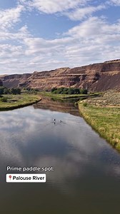Head to Lyons Ferry State Park for a kayak outing with views like this. 🚣✨ 👉 Don't forget to bring a Discover Pass or $10 for a one-day pass. 📹: outsidewallawalla | IG | State of Washington Tourism