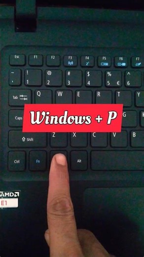 shortcut key for project in laptop || how to open project in laptop #shorts #ytshorts #2023