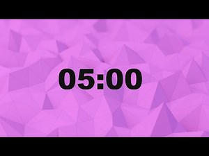 5-Minute Timer with Relaxing Color Changing Background | No Music | Alarm