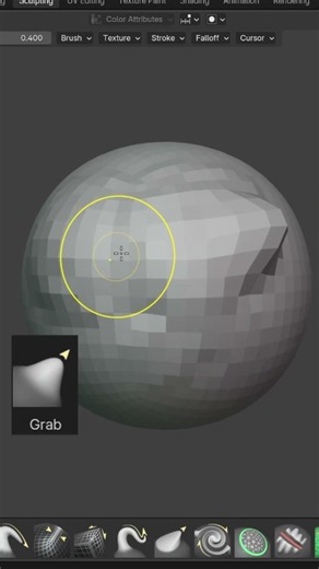All you need to know about Sculpting in Blender.#3dart #blender #blendertips #wavexv