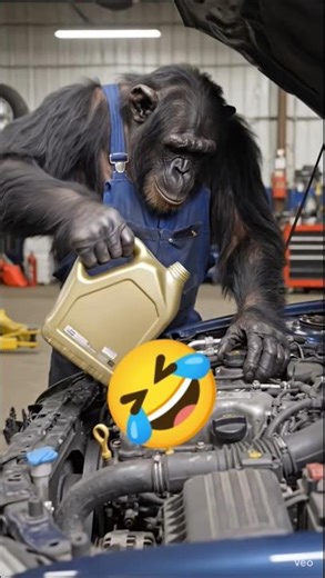 Monkey Mechanic! This Chimp Just Changed My Oil! (SHOCKING)