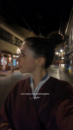 let's make a futon bed together! 👘✨️🛏 #futon #japan #kinosaki #japantravel