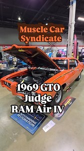 Here's a beautifully restored 1969 Pontiac GTO Judge in Carousel Red. This one is powered by the Ram Air IV 400 backed by a close ratio Muncie four speed. Inside you'll find black bench seat interior. I love the look with exposed headlights. I saw this car right next to the 1969 LeMans Blue Yenko Nova at the Muscle Car and Corvette Nationals 2025. . . Find me @musclecarsyndicate on Instagram, Facebook and YouTube. Thank you. . . #mcacn2025 #pontiac #gto #pontiacgto #thejudge | Muscle Car Syndica