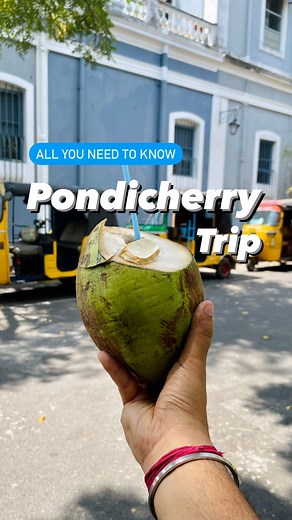 Taking Window Seat - Travel Creator on Instagram: "All you need to know about PONDICHERRY for your next trip. Follow @takingwindowseat Pondicherry, officially known as Puducherry, and commonly referred to as just Pondy, is one of the seven Union Territories of India which is bounded by the southern state of Tamil Nadu. This former French colony is a perfect amalgamation of the traditional Indian sensibilities and French architecture, making it a dreamy escape that offers the best of both worlds.