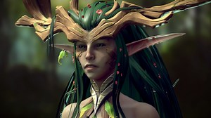 Mira, the Wood Elf Assassin - 3D model by Agelos Apostolopoulos (@arkoudi)