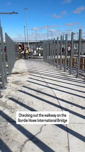 9.7K views · 8.9K reactions | The Gordie Howe International Bridge (@gordiehowebrg) will have a 12-foot-wide path for pedestrians and bikers who want to cross between the US and Canada on foot or by bike. Here’s what it looks like with construction ongoing. #US #Canada #Detroit #Windsor | WXYZ-TV Channel 7 | Facebook