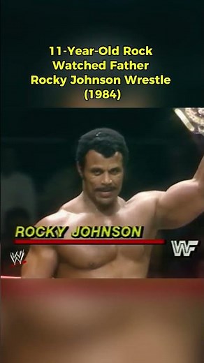 11-Year-Old Rock Watched Father Rocky Johnson Wrestle (1984) 🤯