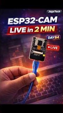 Day 84 | Esp32 Live Streaming #jagstech #esp32 #esp32cam #livestream #arduino #camera #electronics