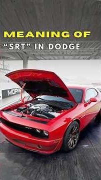 “SRT” meaning in Dodge cars | Dayamotos