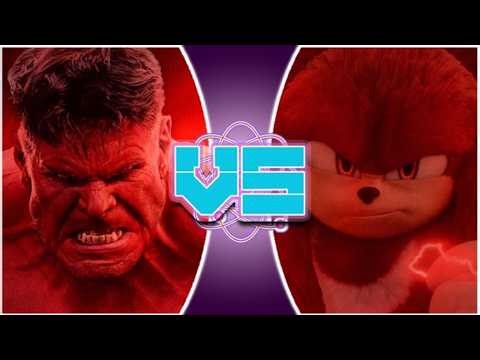 Red Hulk vs Knuckles! (Marvel vs Sonic The Hedgehog) | Rewind Rumble!