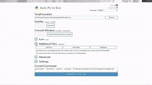Auto-Py-To-Exe Tutorial - Converting Python Programs to EXE's