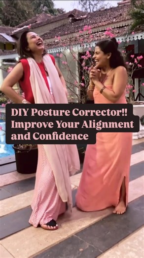 Yogini and Lifestyle Influencer | Try this DIY posture corrector with your friends and family and see how amazing it makes them feel! Simple, stylish, and effective—just... | Instagram