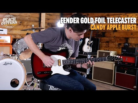 No Talking...Just Tones | Fender Gold Foil Telecaster | Ebony - Candy Apple Burst