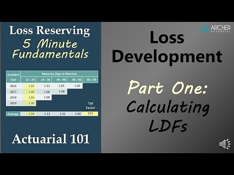 Loss Development - Part 1: Calculating Loss Development Factors (LDFs) - Actuarial 101