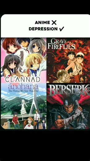 Anime ❌ depression✔️ #animerecomendations