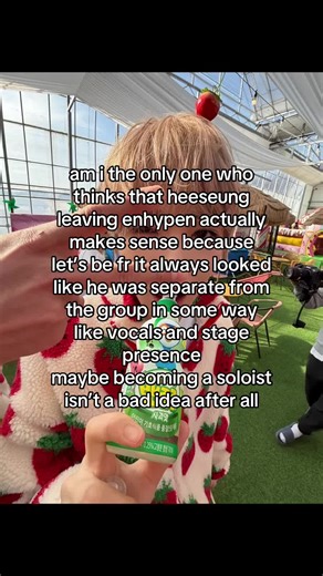 I’m saying that hoping it was actually his own choice, but it’s true that the whole situation is weird and we shouldn’t always trust these kpop labels esp hybe #enhypen #heeseung #kpopfyp #kpop #sakuya
