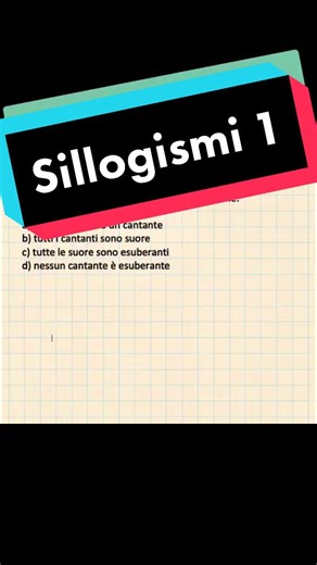 Risolviamo i sillogismi con la teoria degli insiemi.#edutok #sillogismo #test #concorsi #quiz #preparazione #logoca #ragionamento #problemsolving #insiemi #matematica