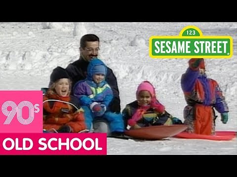 Sesame Street: Kids Sledding in the Snow