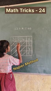 Math Tricks | Multiplication | Napier Method | Easy Maths #reelsfbシ #reels #trending #viral #trendingreels #viralvideo #mathematics #maths #MULTIPLICATION #GovtSchool | Eliyas Mohmmed