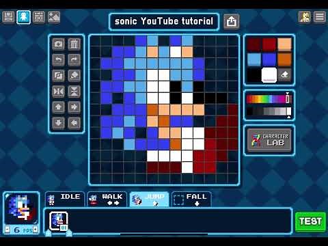 how to make sonic on bloxels