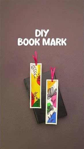 How to make bookmarks in minutes ⏳ #diy #aesthetic #crafts