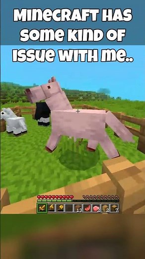 Minecraft have some kind of issue with me.. #minecraft #shorts