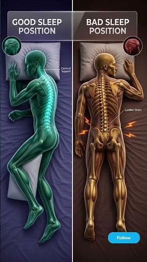 Best Sleeping Position for Back Health 😴 | Good vs Bad Sleep Posture Explained
