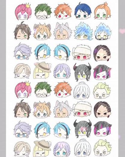 できた！明日はシール作りにコンビニに走ろう！🏃‍♂️💨#ツイステ #ミニキャラ#シール