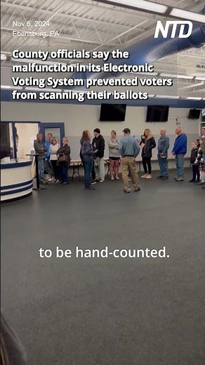 Software Malfunction in Voting Machines Forces PA County to Extend Polling Hours