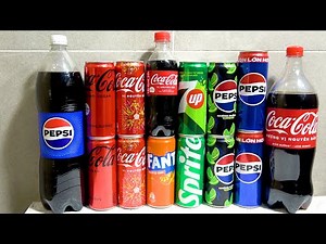 Collecting Coca Cola, Pepsi, Fanta, 7 Up, Sprite [Toy ASMR]