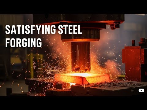 From Fire to Form – Hot Steel Forging Magic #forging #machine