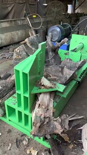 Breakthrough in Tree Root Cutting: 100-Ton Firewood Splitter