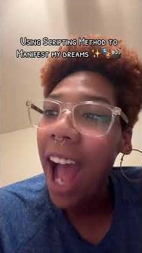 Scripting method manifesting my dream! #ziggyred #manifestingmethods #manifestingdreams #scripting